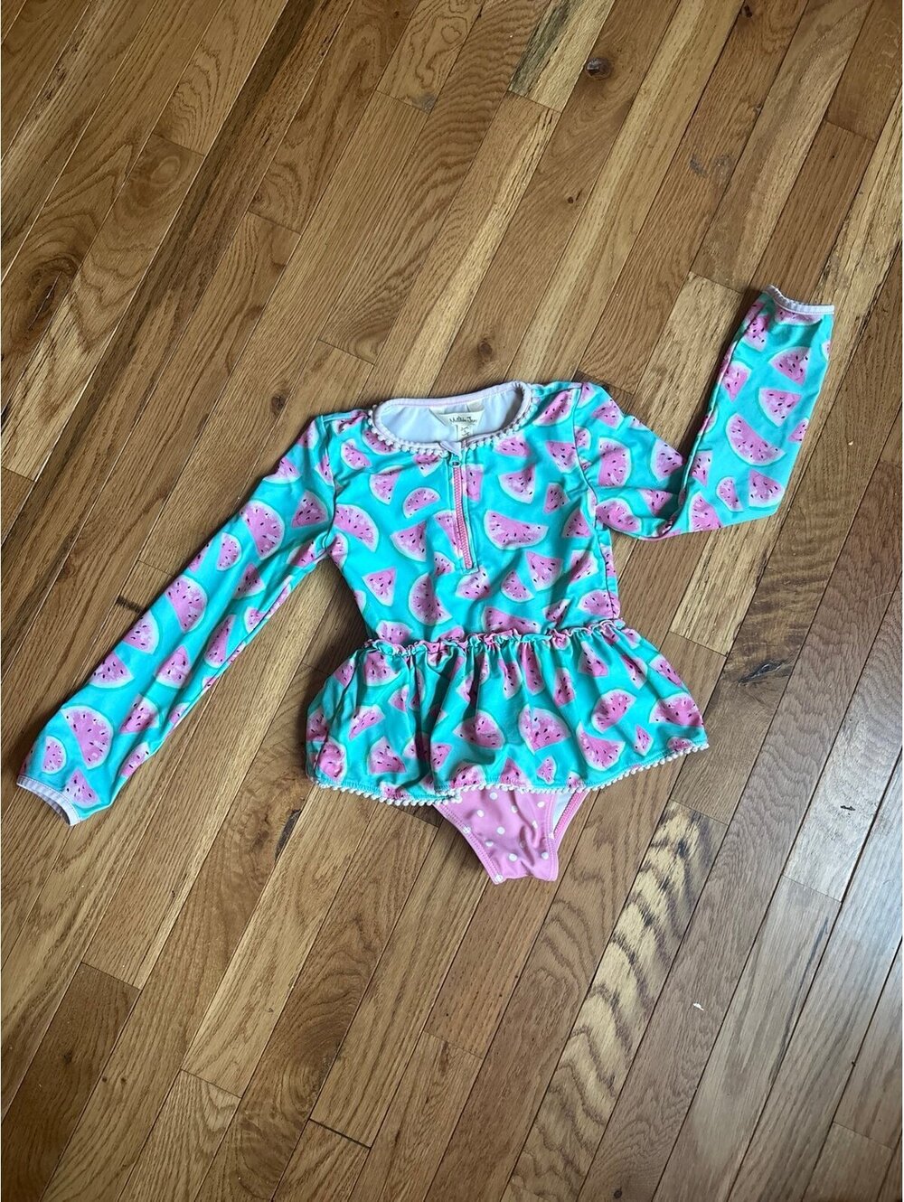 Matilda Jane girls rash guard swimsuit one piece size 6